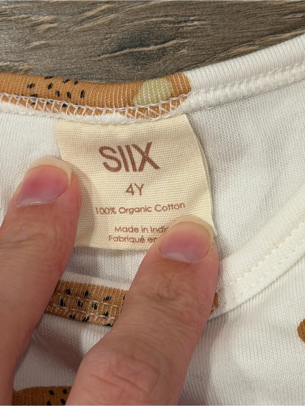 Siix organic cotton bear pajamas set long sleeve gender neutral